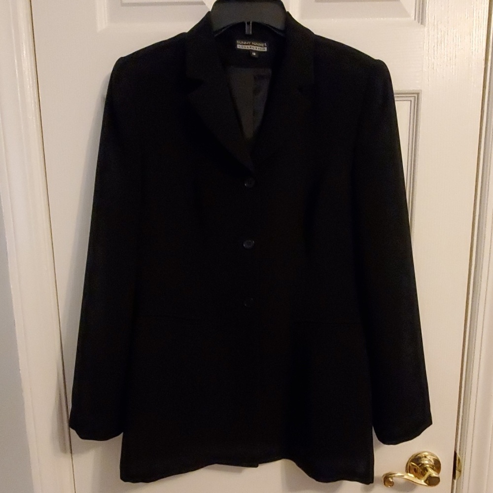 Sunny Names Black Long Jacket - like new!